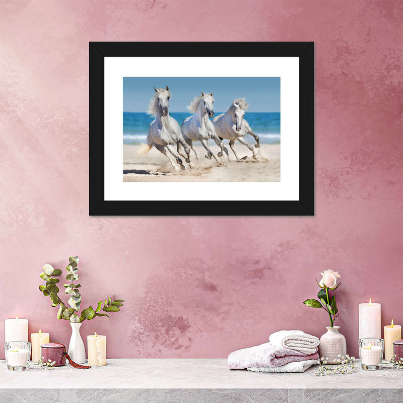 Wild Beach Horses Wall Art