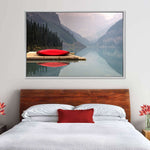 Mountain Lake Kayak Wall Art