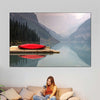 Mountain Lake Kayak Wall Art