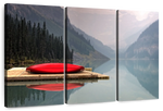 Mountain Lake Kayak Wall Art