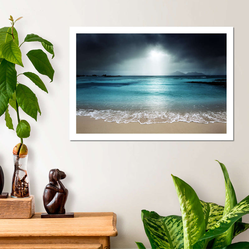 La Digue Island Evening Sky Wall Art