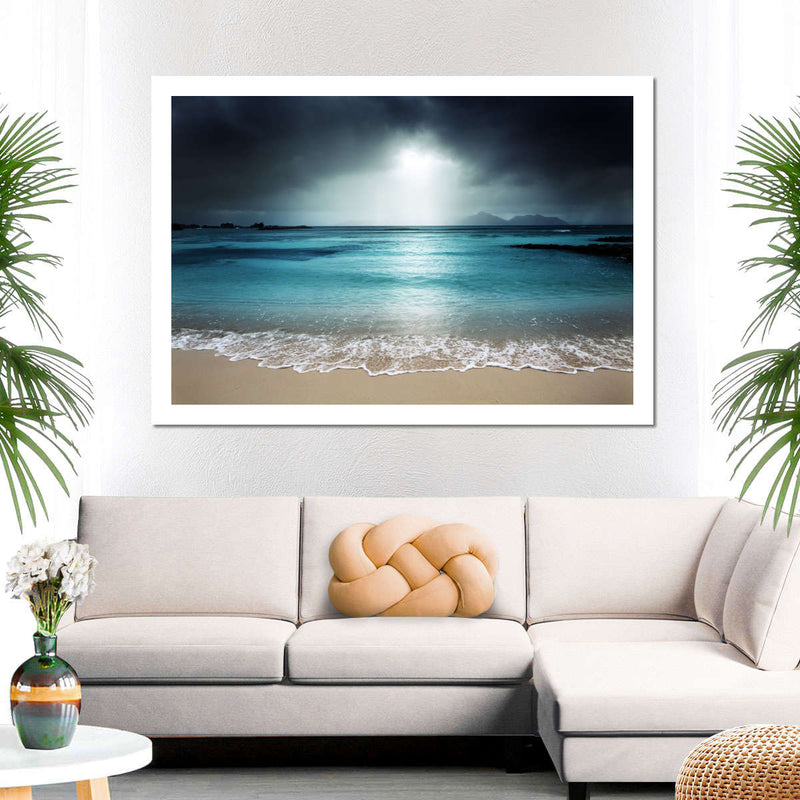 La Digue Island Evening Sky Wall Art