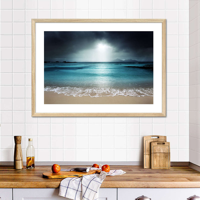 La Digue Island Evening Sky Wall Art