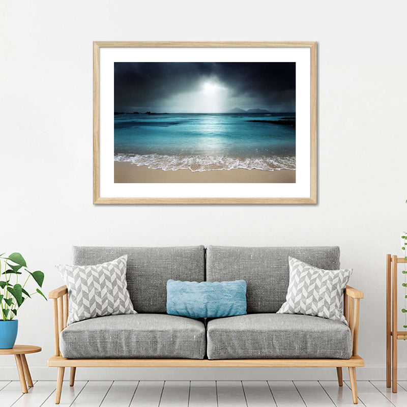 La Digue Island Evening Sky Wall Art