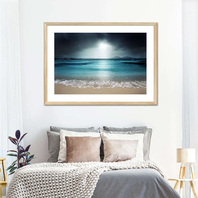 La Digue Island Evening Sky Wall Art