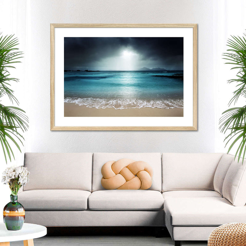 La Digue Island Evening Sky Wall Art