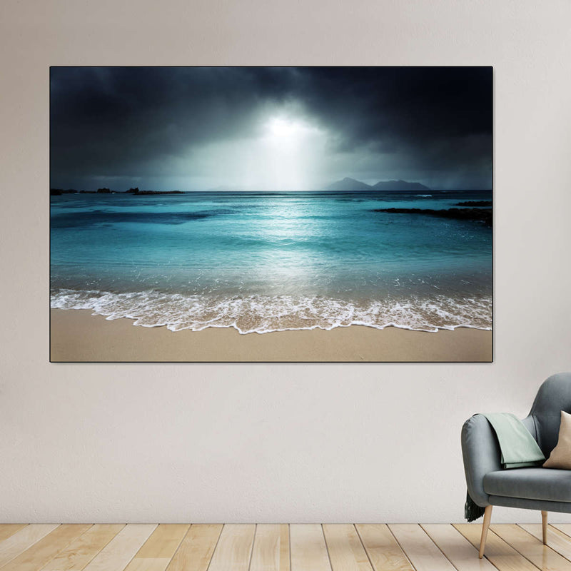 La Digue Island Evening Sky Wall Art