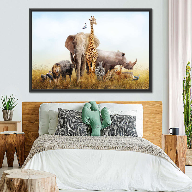 Kenyan Safari Animals Wall Art