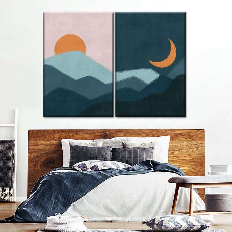 Sun And Moon Outdoor Wall Art