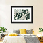 Jungle Monstera Leaves Wall Art
