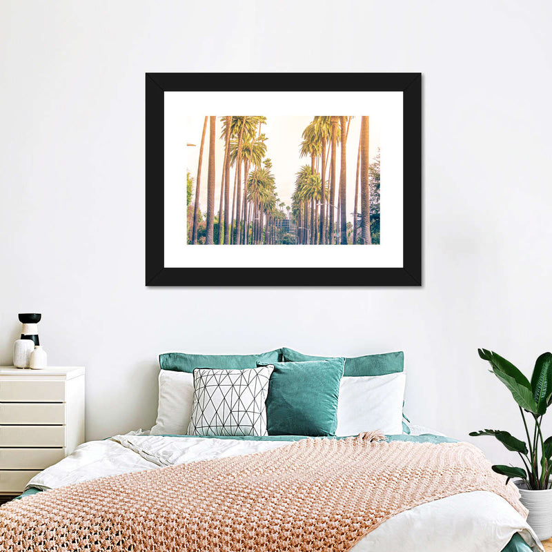 Palm Trees In Los Angeles Wall Art