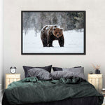Winter Grizzly Bear Wall Art