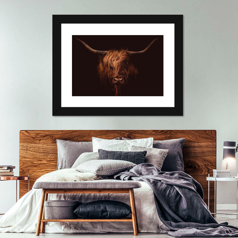 Handsome Highland Cow Wall Art