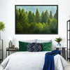 Lush Green Pine Trees Wall Art
