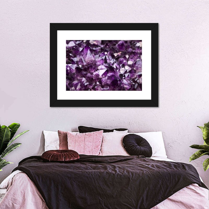 Purple Amethyst Geode Wall Art