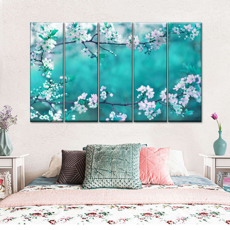White Cherry Blossoms In Japan Wall Art