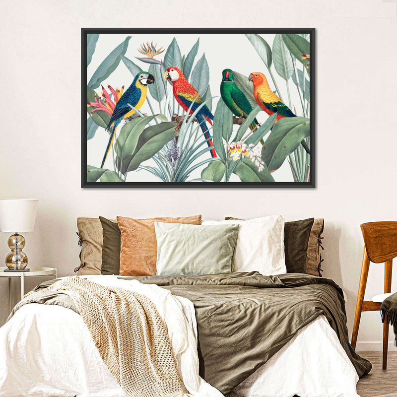 Tropical Safari Parrots Wall Art
