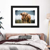 Lakeside Highland Cow Wall Art