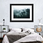 Misty Fir Forest Wall Art