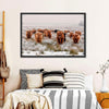 Winter Highland Cows Wall Art