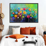 Rainbow Flowers Wall Art