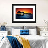 Guitar Sunset Wall Art