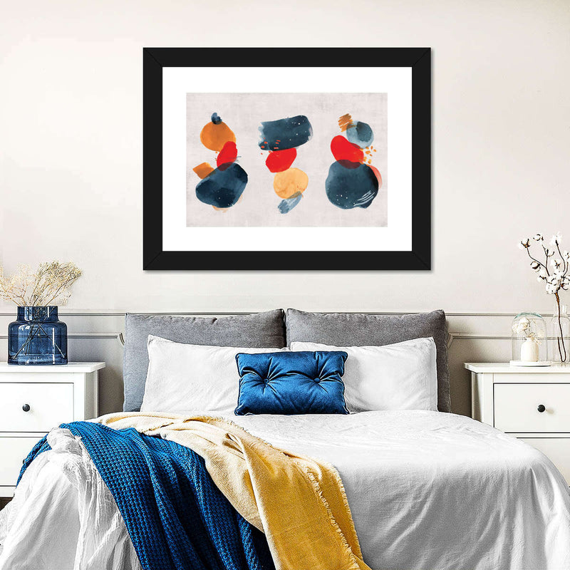 Watercolor Blotches Canvas Set Wall Art