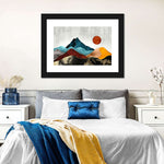Sunset Over Mountains Wall Art