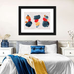 Watercolor Blotches Canvas Set Wall Art