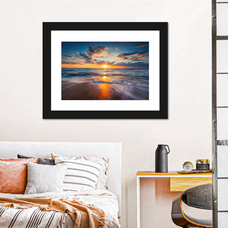 Summer Ocean Sunrise Wall Art