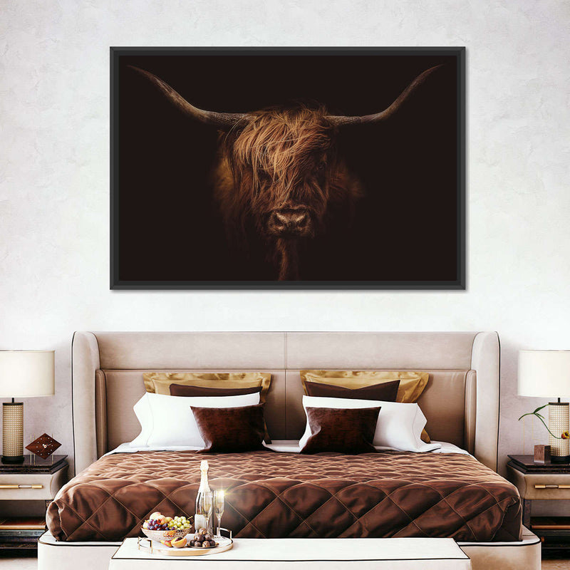 Handsome Highland Cow Wall Art