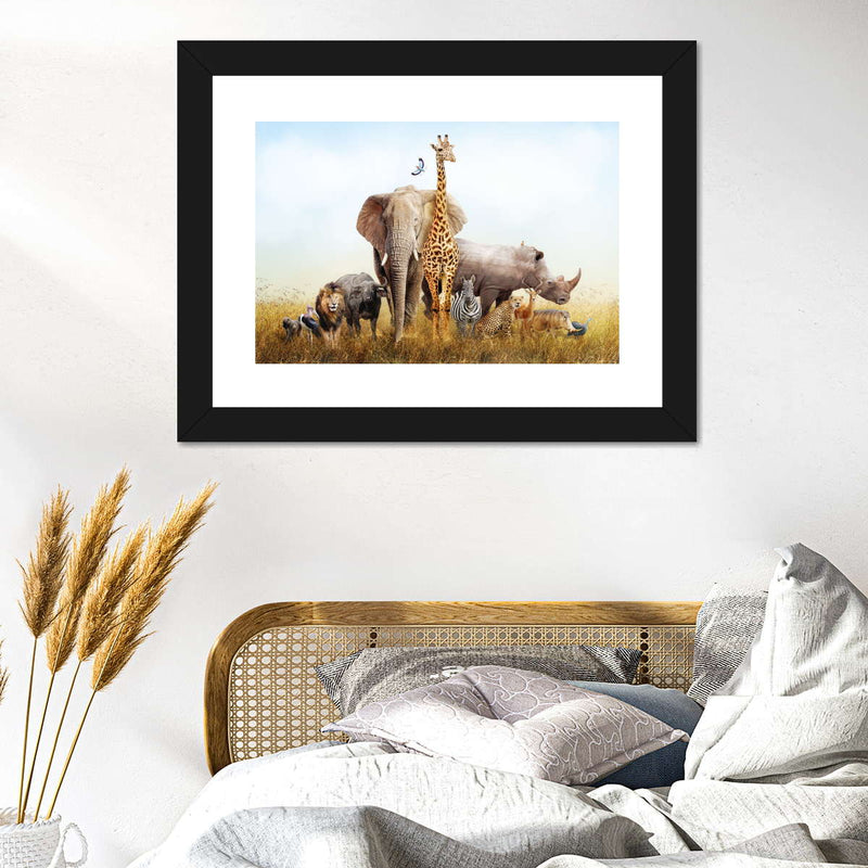 Kenyan Safari Animals Wall Art