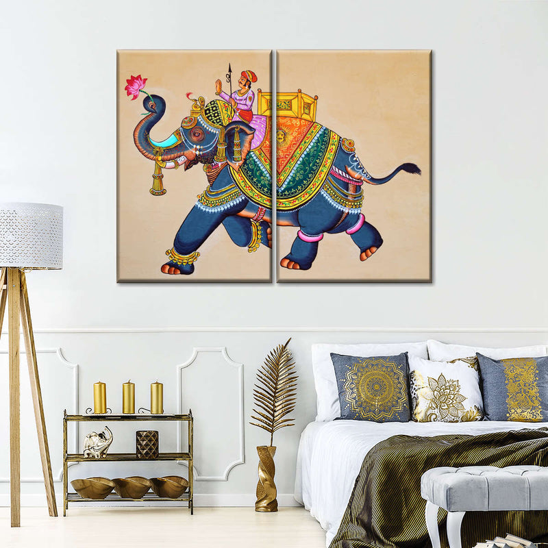 Rajasthani Elephant Wall Art
