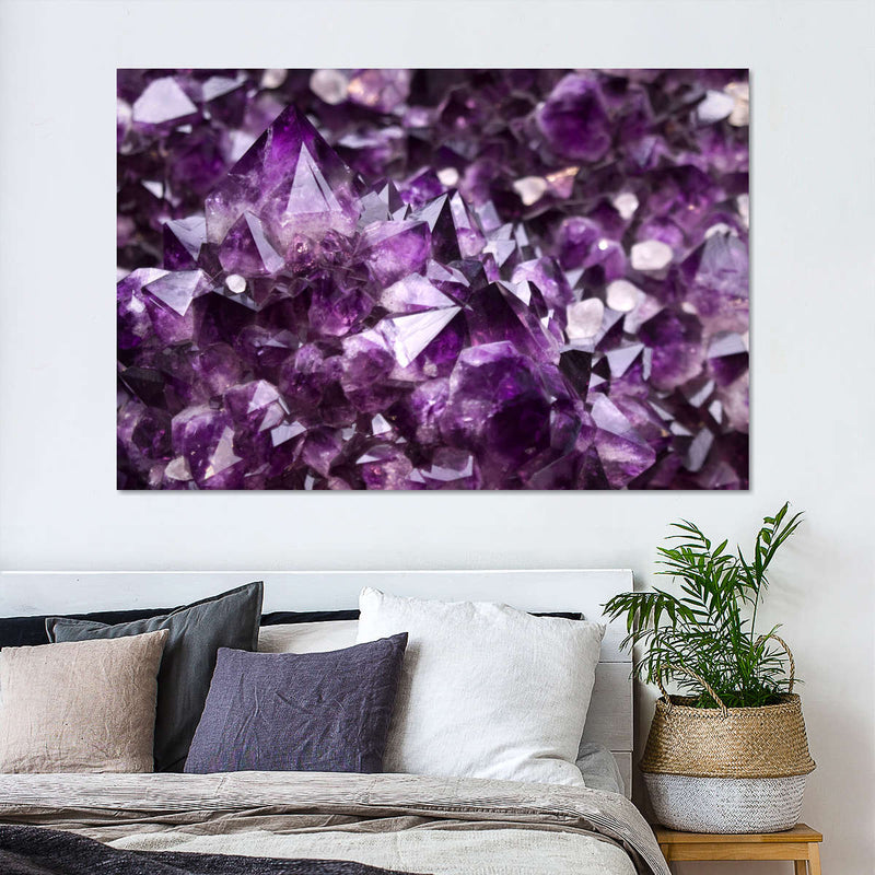 Purple Amethyst Geode Wall Art