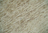3x5 Beige and Ivory Shaded Solid Wool Hand Woven Rug