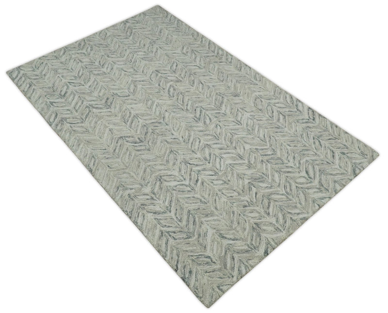 3x5 Hand Tufted Modern Scandinavian Wool Rug