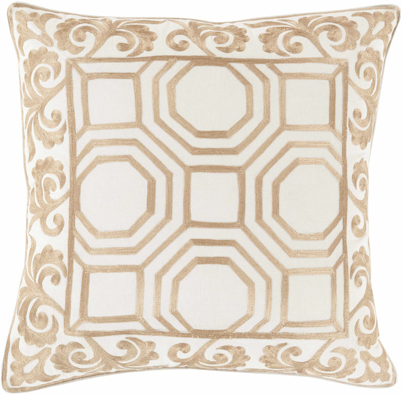 Wevelgem Metallic Champagne Pillow Cover