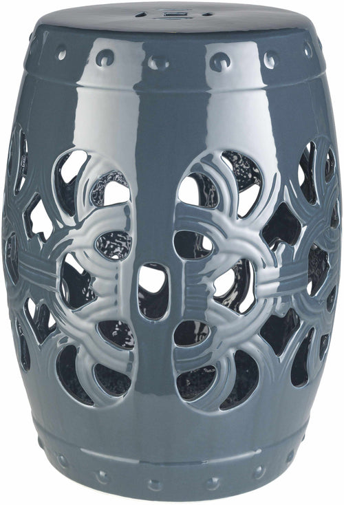 Saxen Teal Garden Stool