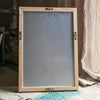 Black Magnetic Chalk Board with Solid Wood Frame