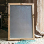 Black Magnetic Chalk Board with Solid Wood Frame