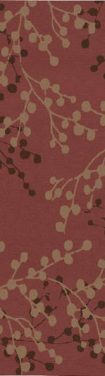 Wilp Modern Burgundy Area Rug
