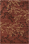 Wilp Modern Burgundy Area Rug
