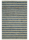3x5 Blue and Brown Hand Woven Rug