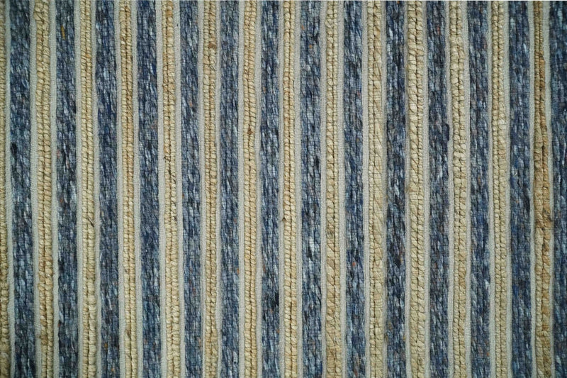 3x5 Blue and Brown Hand Woven Rug