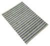 3x5 Blue and Brown Hand Woven Rug