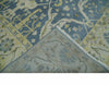 Blue, Ivory and Beige Hand Knotted 8x10 Oriental Oushak  Wool Area Rug | TRDCP1176810