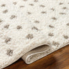 Chaia Dotted Cream & Gray Plush Rug