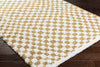 Kieu Yellow & White Checkered Area Rug