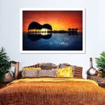 Guitar Sunset Wall Art