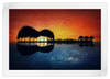 Guitar Sunset Wall Art